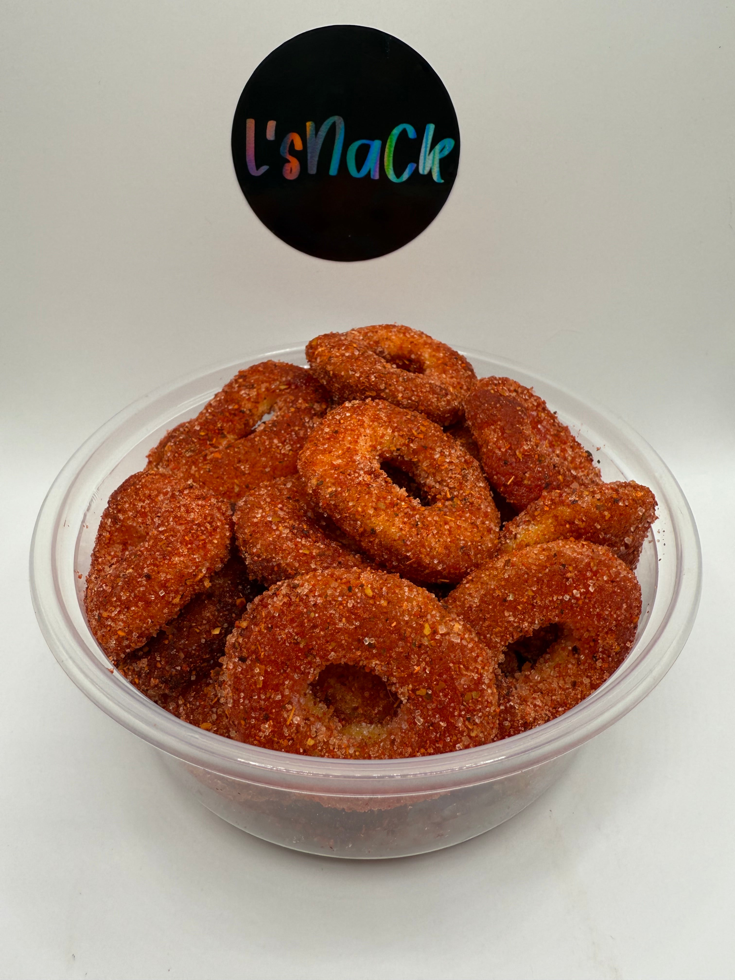 Aros de Durazno Enchilados